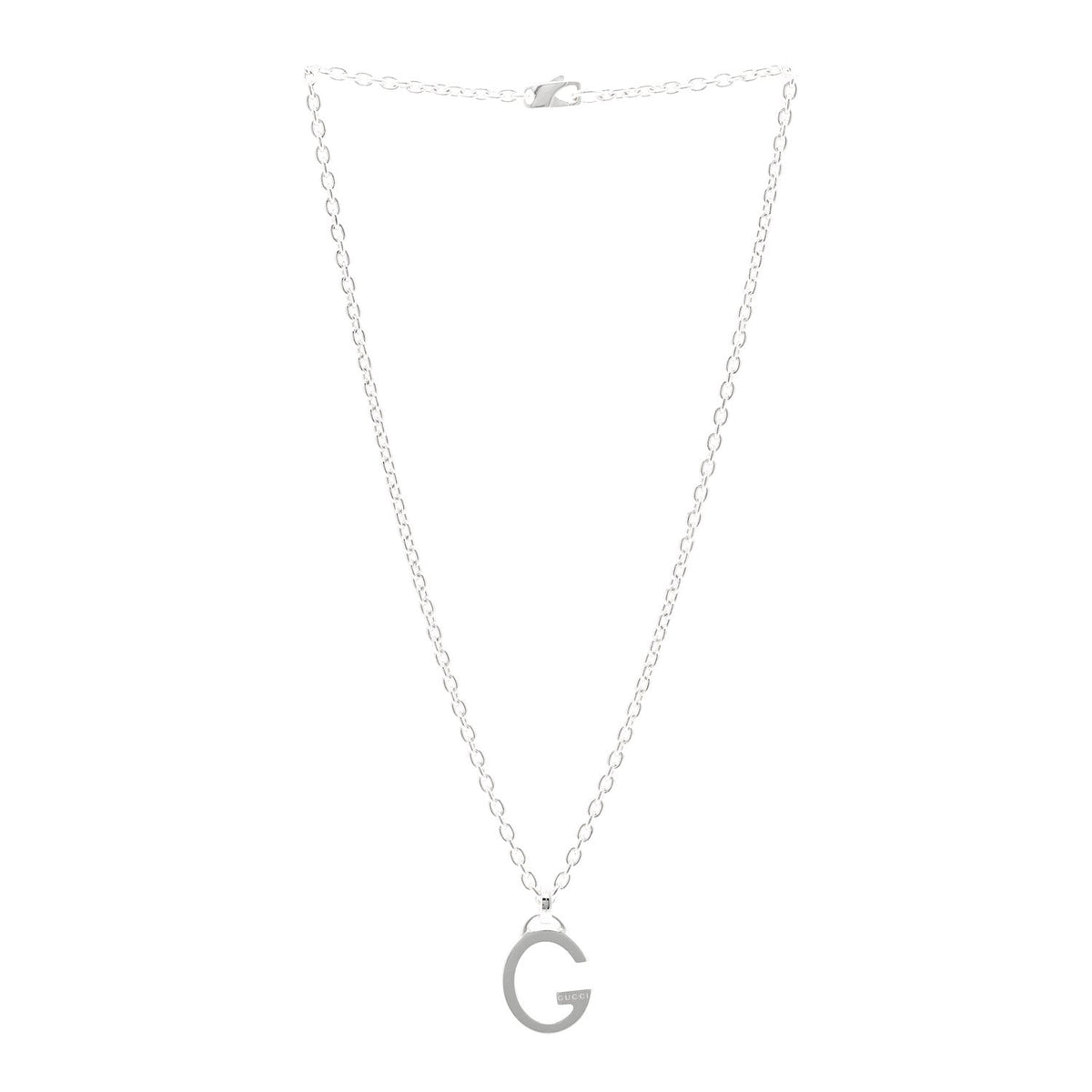 Sterling Silver G Pendant Necklace
