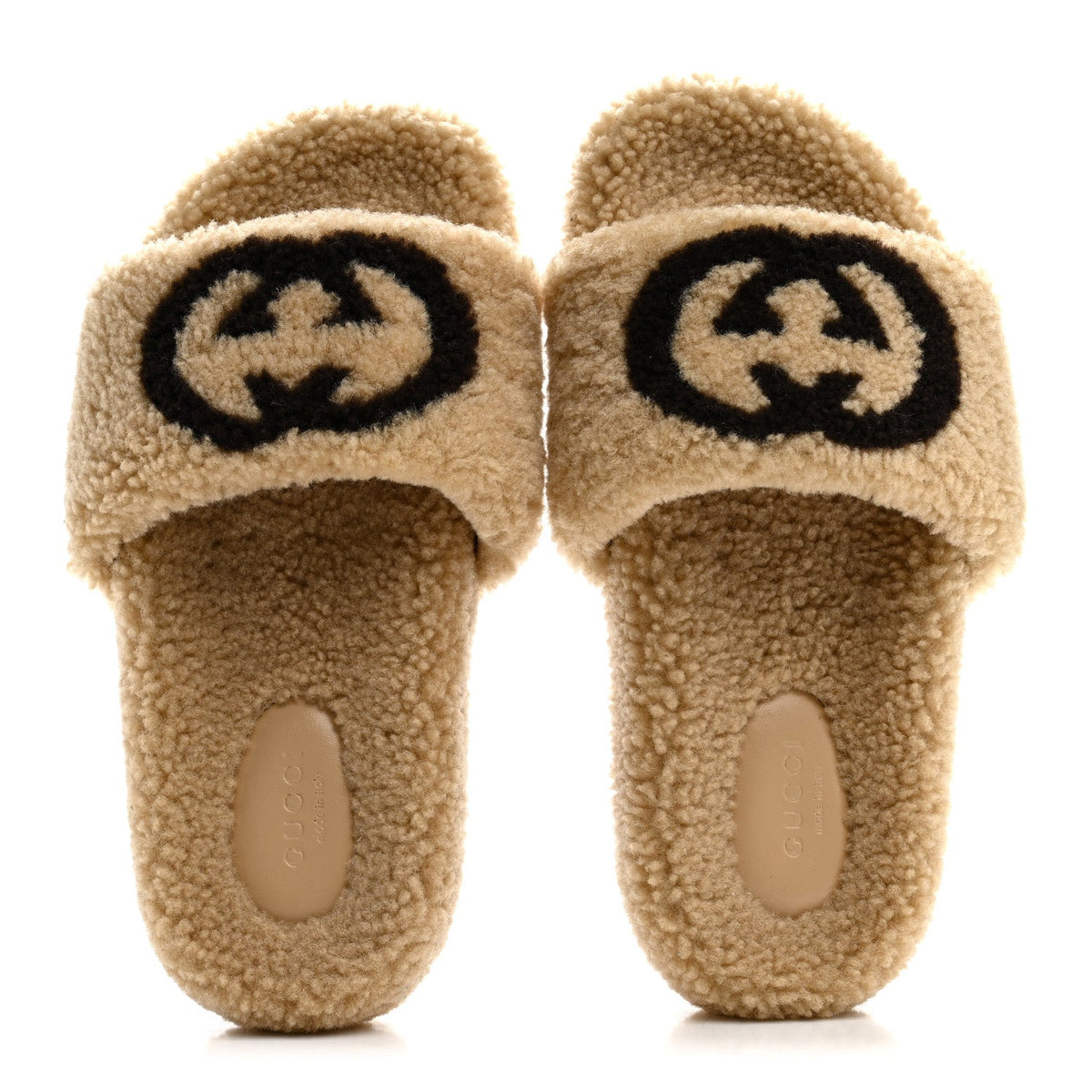 Shearling Womens Eileen Slide Sandals 37 Cocoa Butterscotch