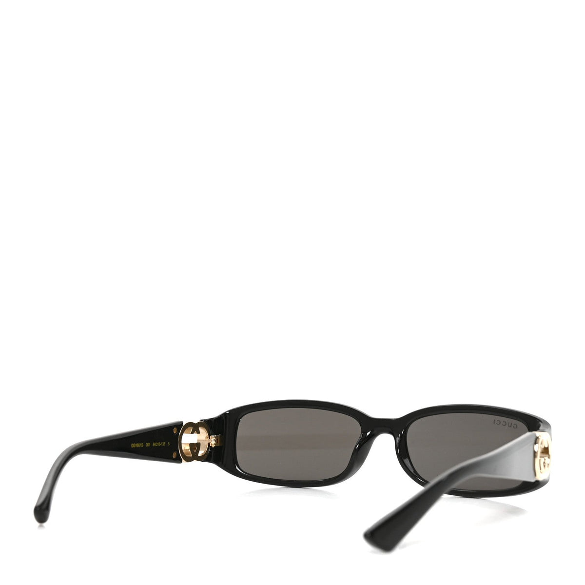 Acetate Rectangular Frame Sunglasses GG1661S Black