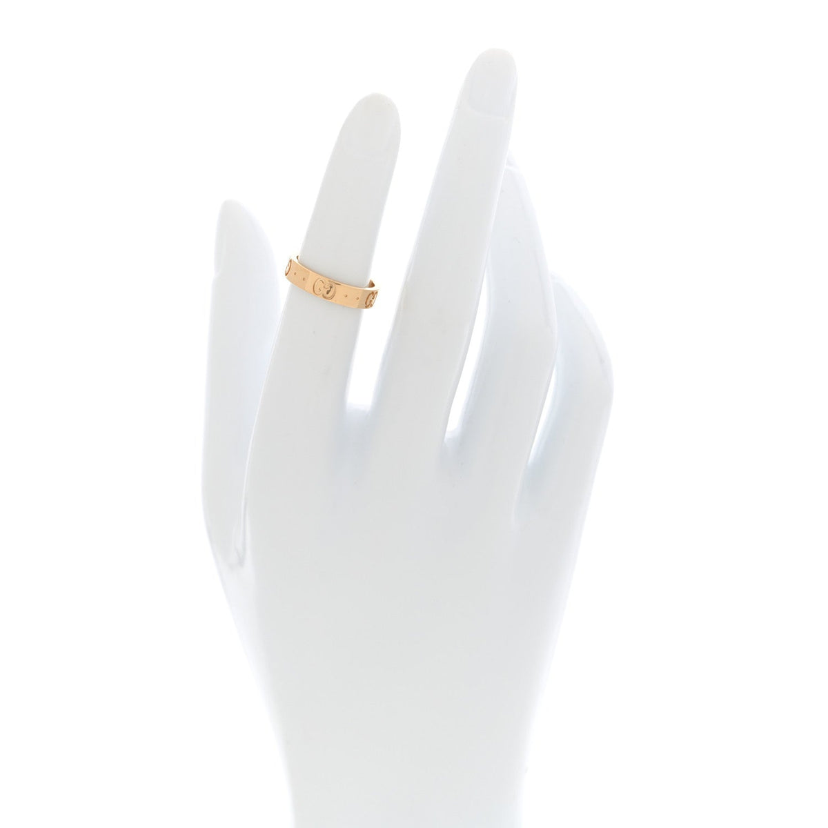 18K Yellow Gold 4mm Icon Thin Band Ring 48 4.5
