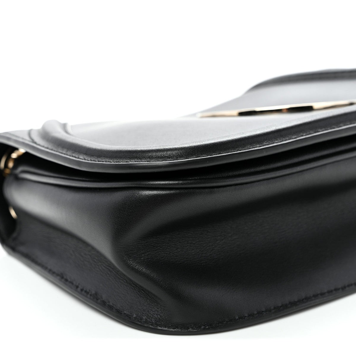 Calfskin Blondie Medium Shoulder Bag Black