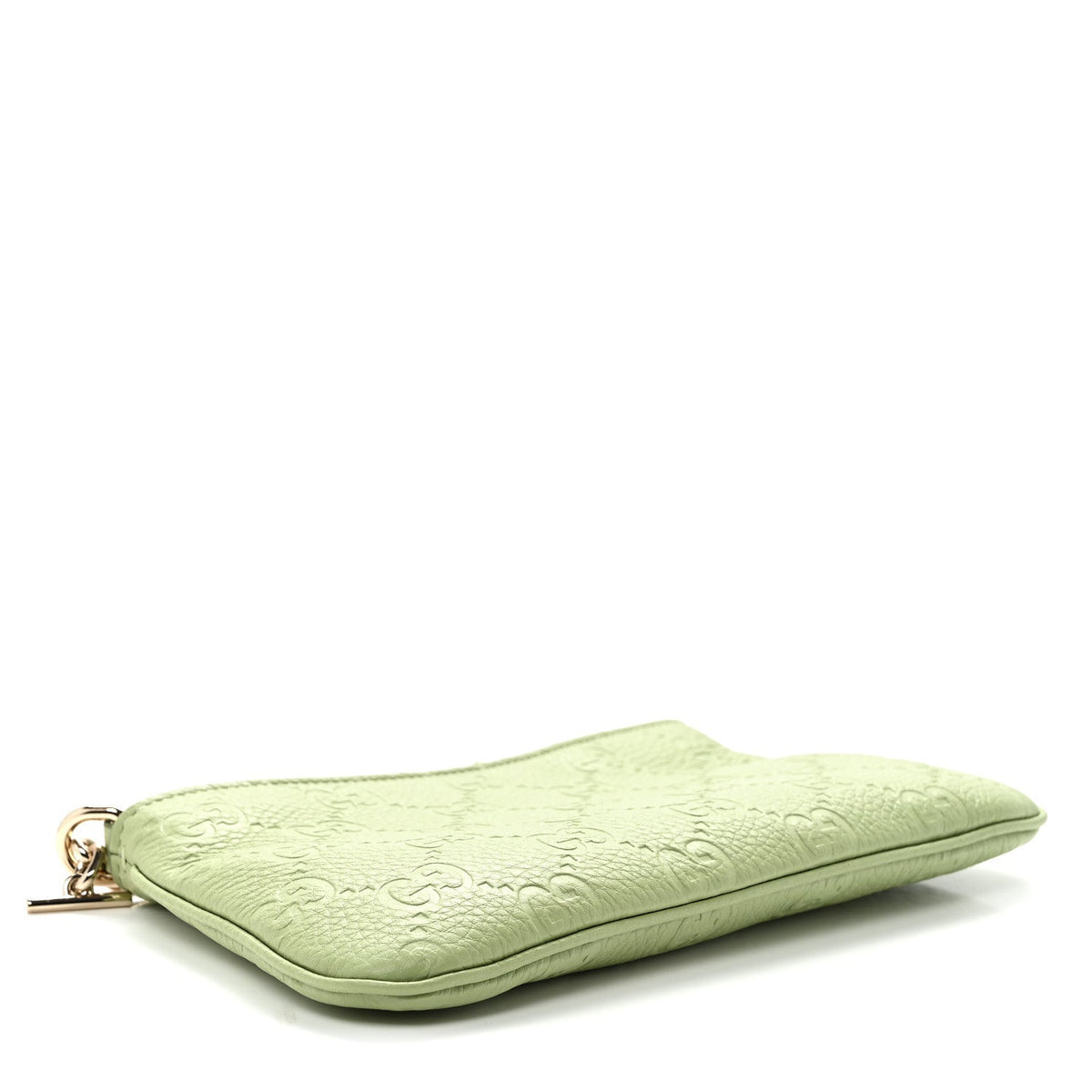 GG Grainy Calfskin Emblem Super Mini Shoulder Bag Sage Leaf
