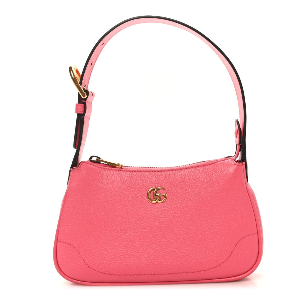 Goatskin Mini Aphrodite Shoulder Bag Rhodamine Pink