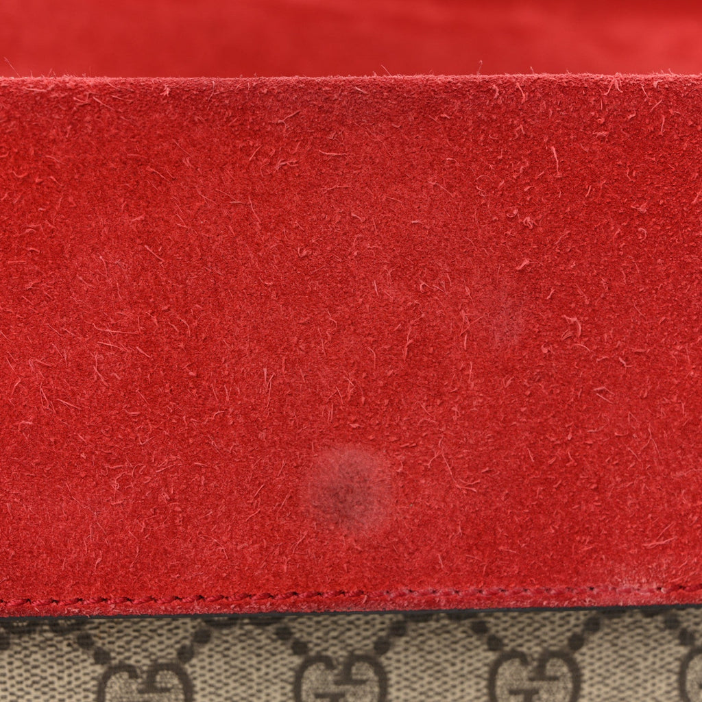 GG Supreme Monogram Small Dionysus Shoulder Bag Red
