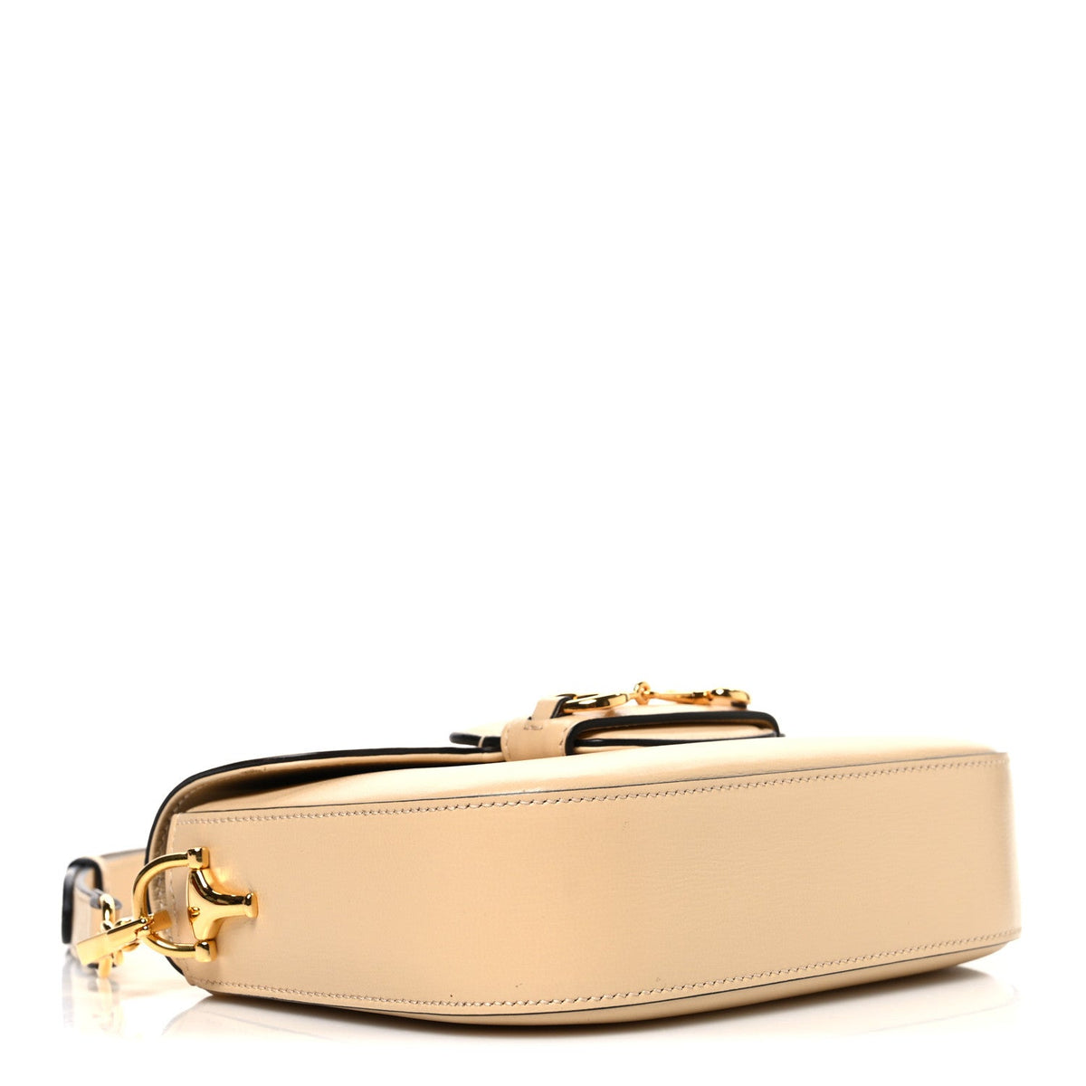 Azalea Calfskin Web Mini Horsebit 1955 Shoulder Bag Bubble Tea