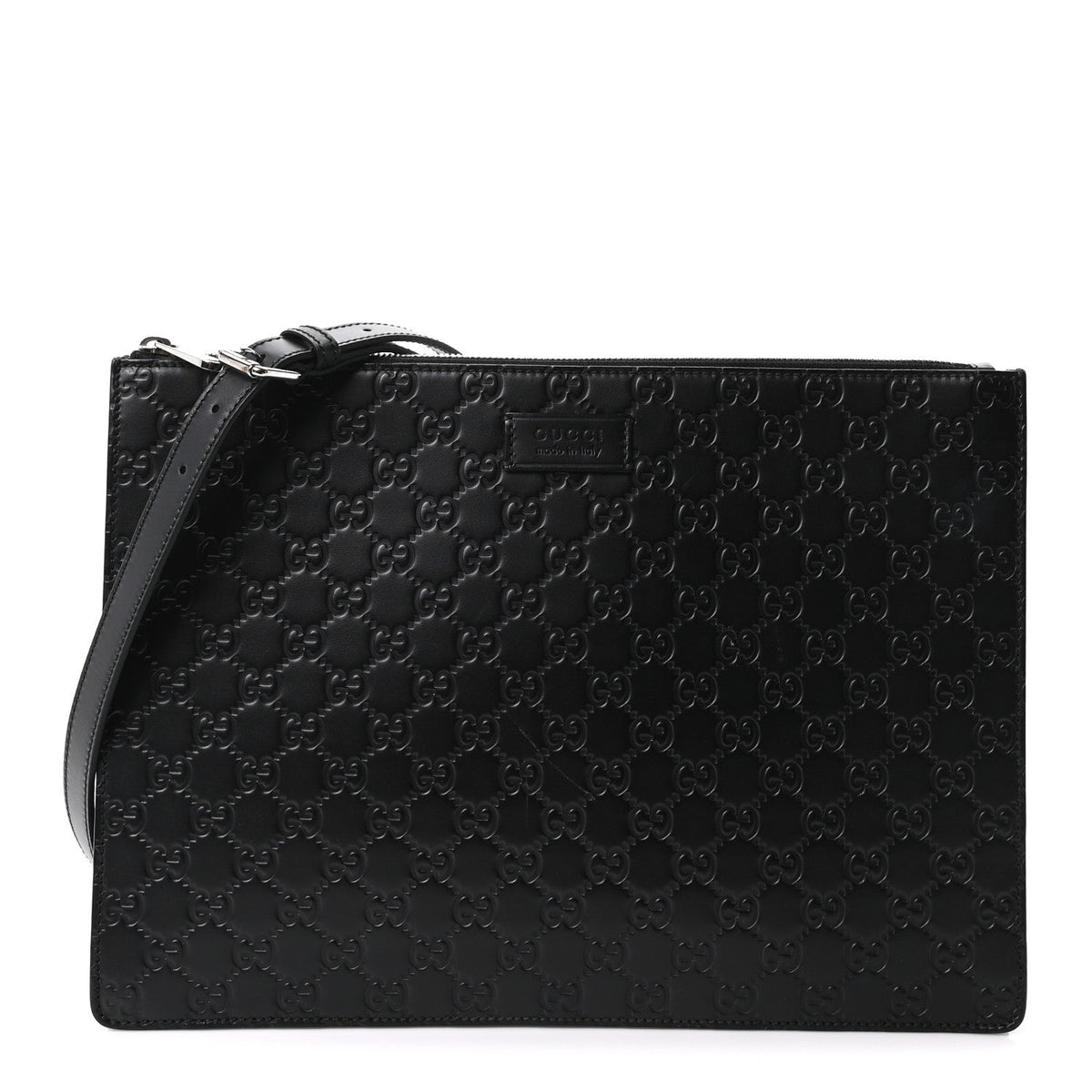 Guccissima Signature Messenger Bag Black