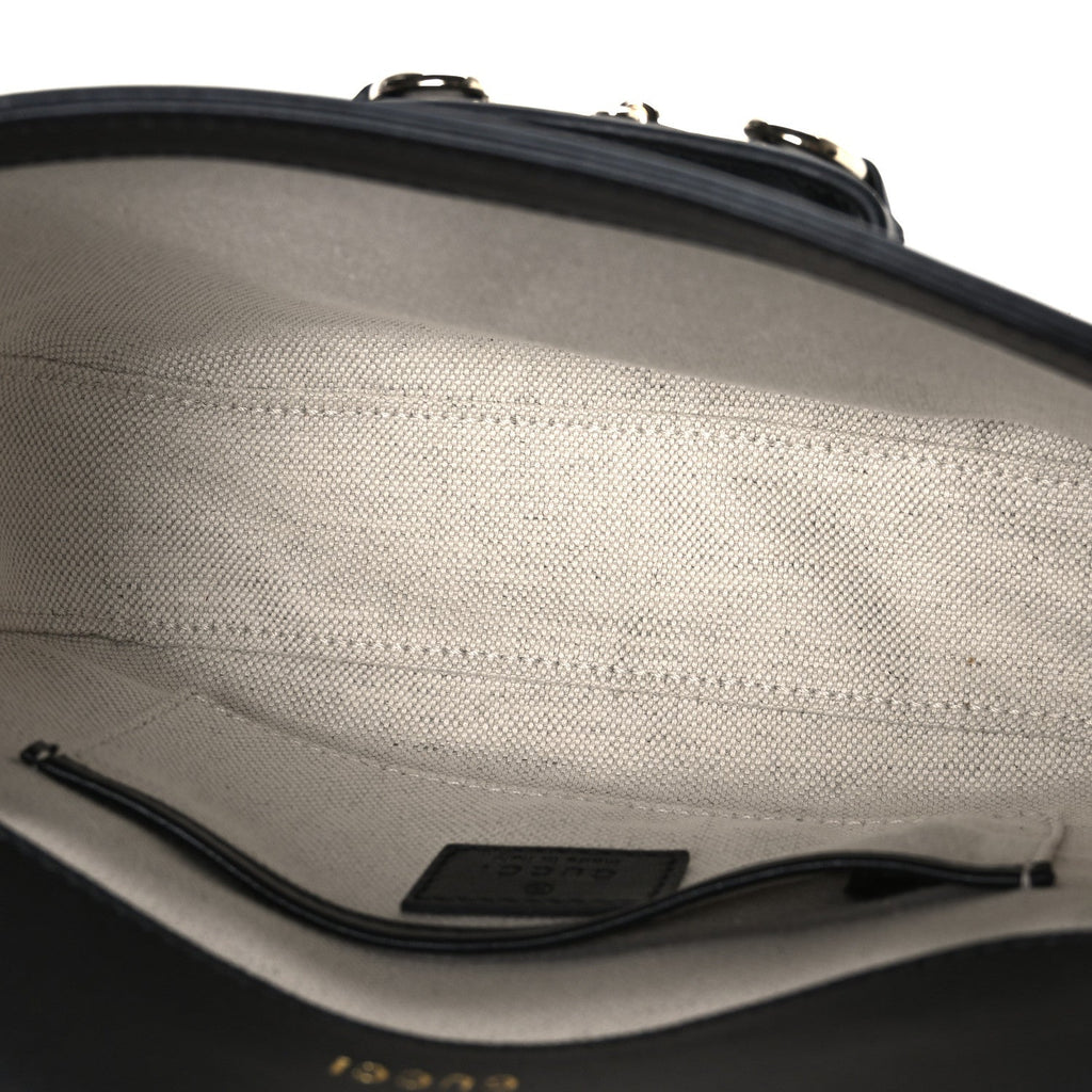 Arabella Calfskin Horsebit 1955 Small Shoulder Bag  Black