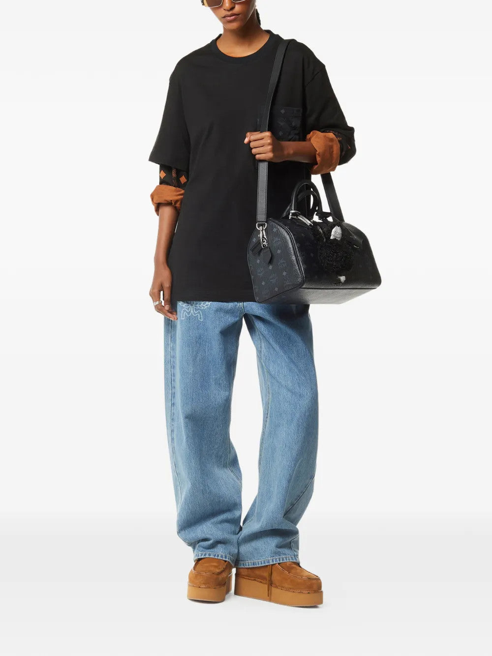 MCM - Unisex Ella Vi Medium Boston Bags