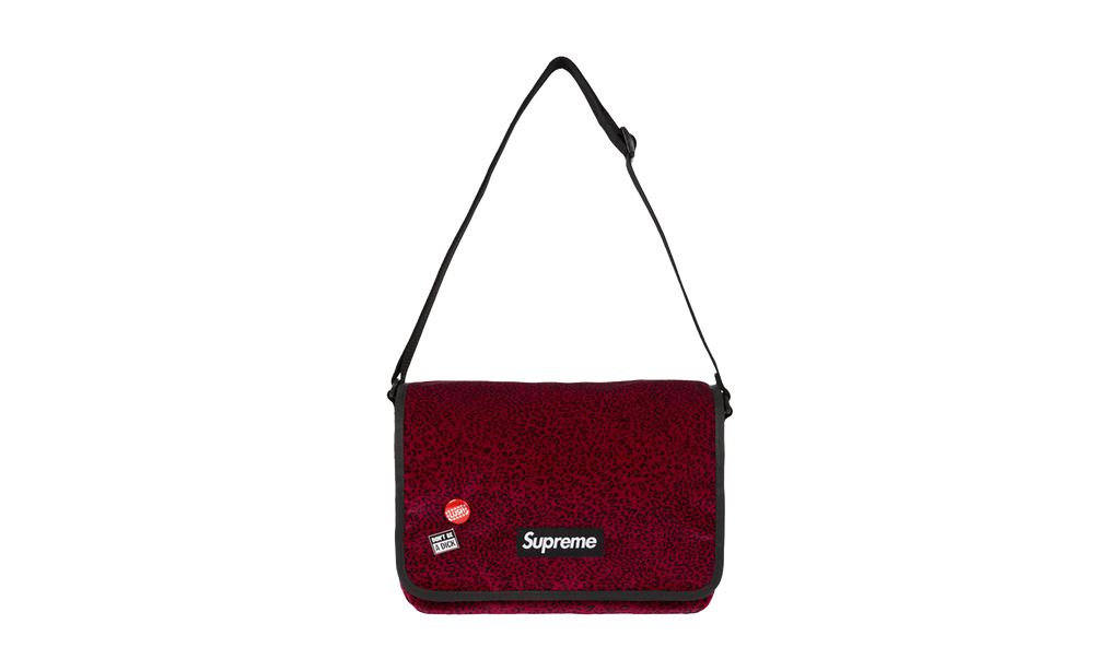 Velvet Small Messenger Bag "Red Leopard" SU26342
