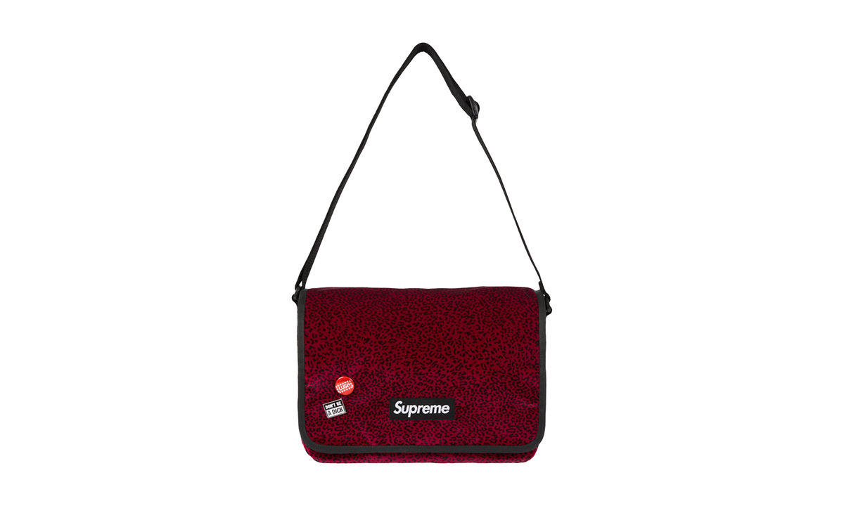 Velvet Small Messenger Bag "Red Leopard" SU26342