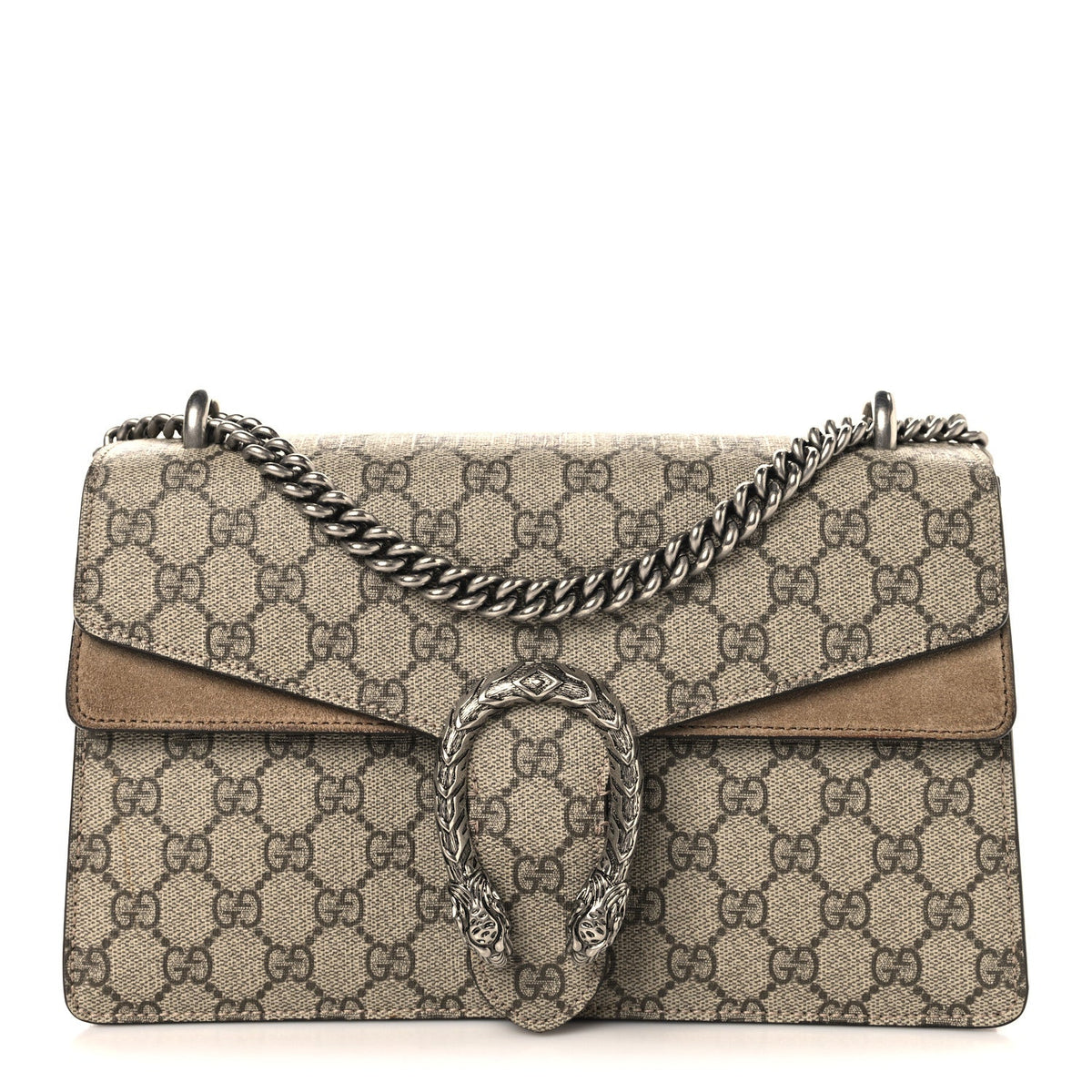 GG Supreme Monogram Small Dionysus Shoulder Bag Taupe