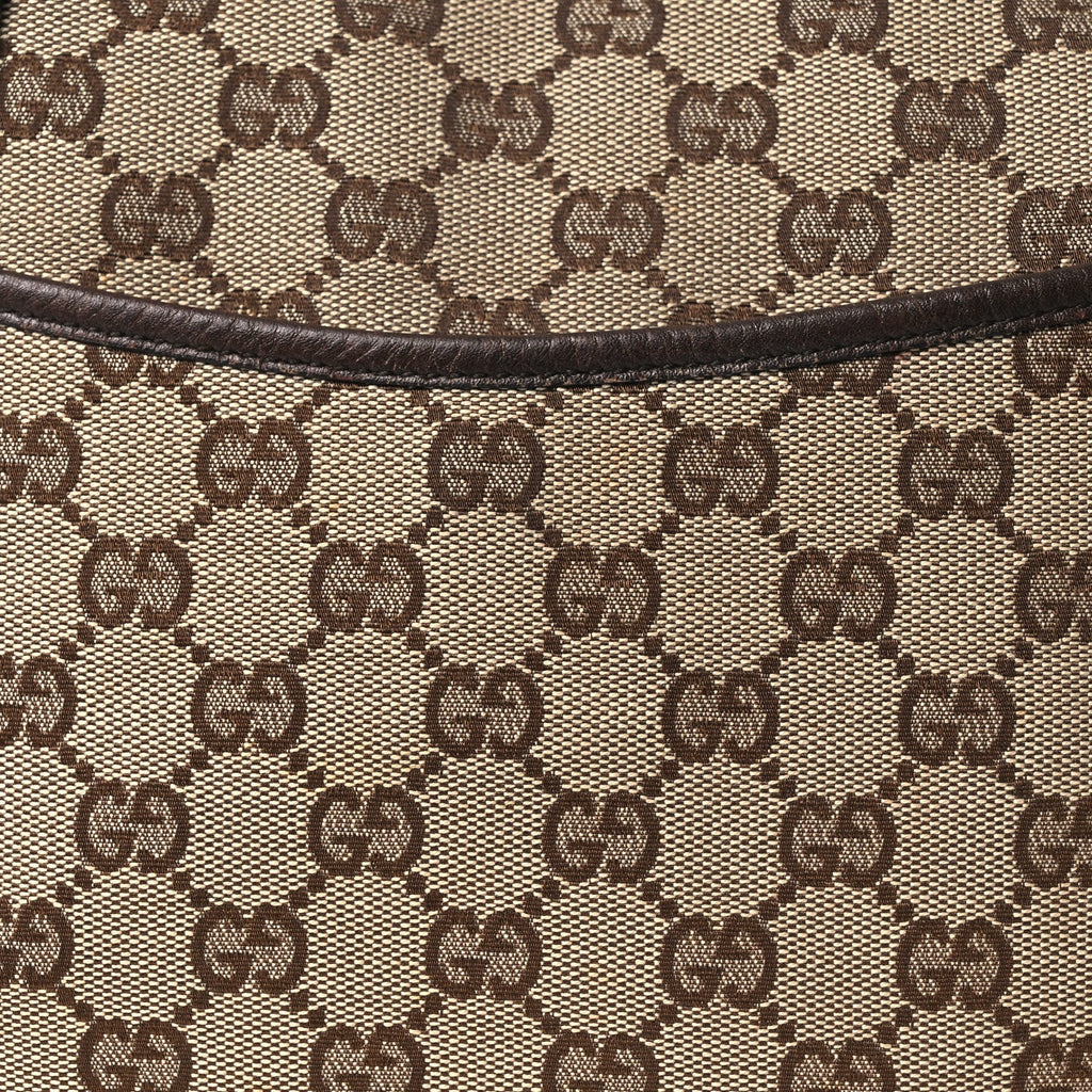 Monogram Calfskin Perforated Medium Flat Messenger Bag Dark Brown