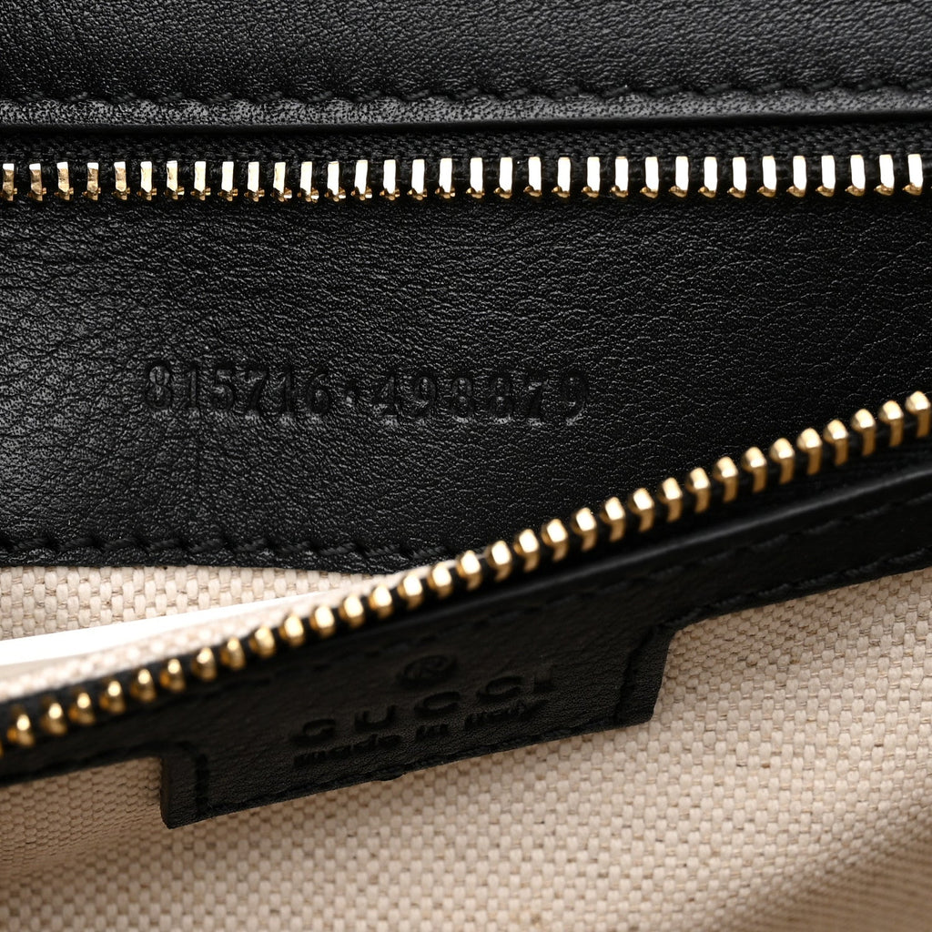 Calfskin Large Blondie Top Handle Bag Black