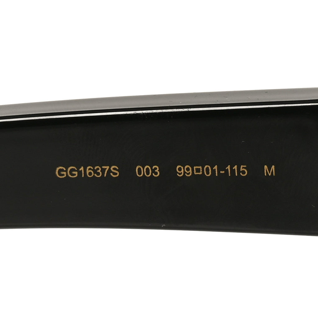 Metal Mask Shaped Frame Sunglasses GG1637S Black