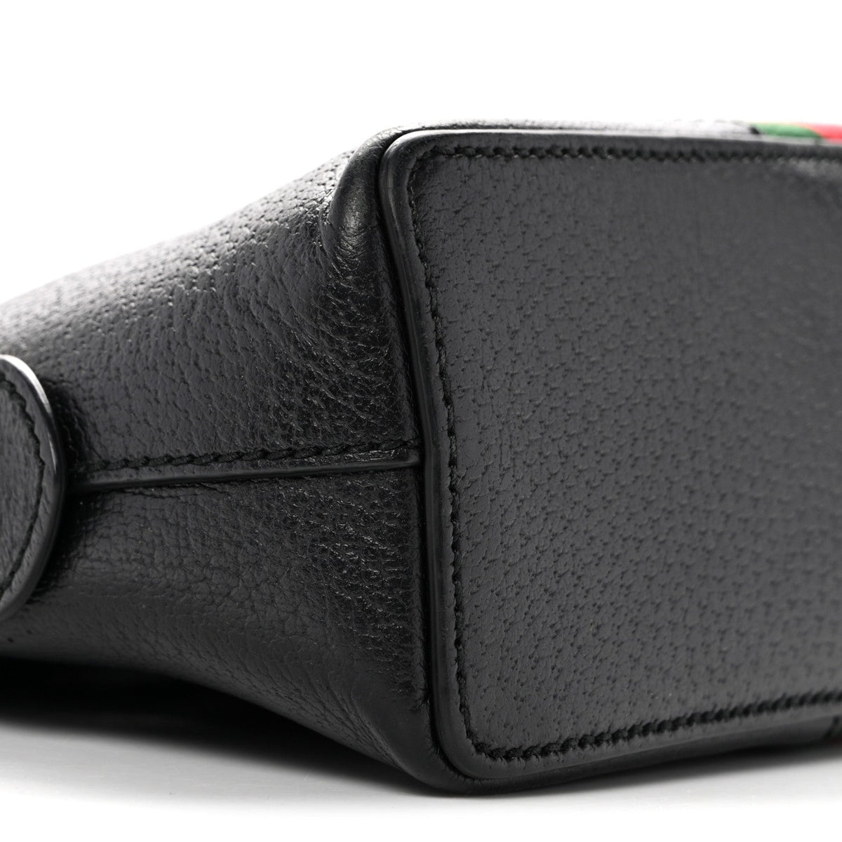 Calfskin GG Web Small Ophidia Dome Shoulder Bag Black