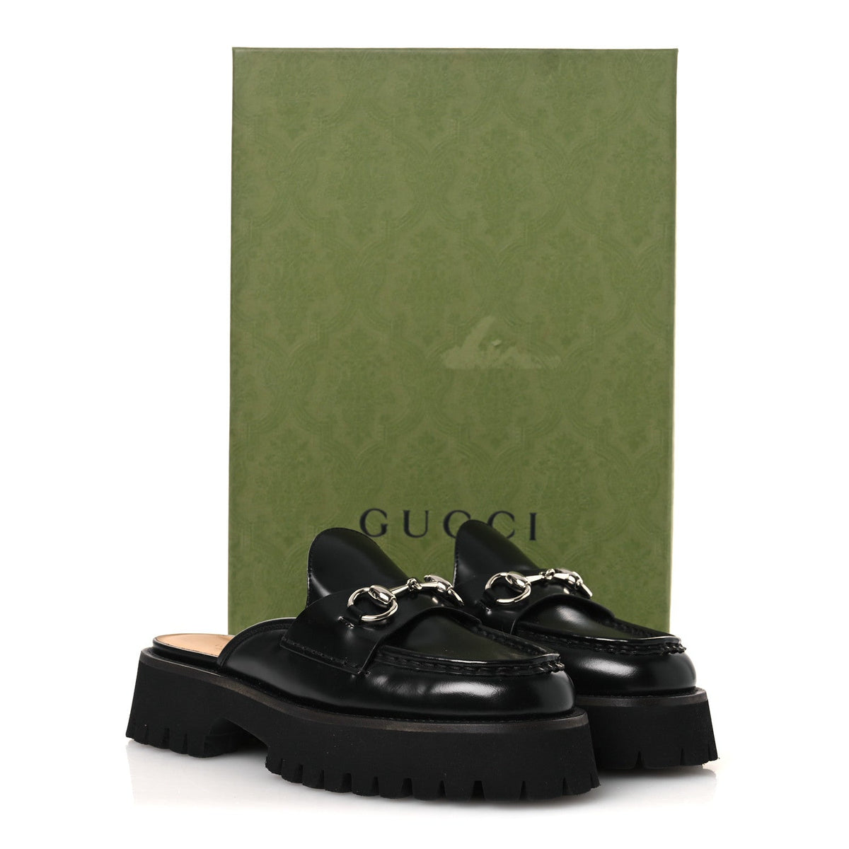 Cordovan Lux Womens Sylke Horsebit Platform Mules 37 Black