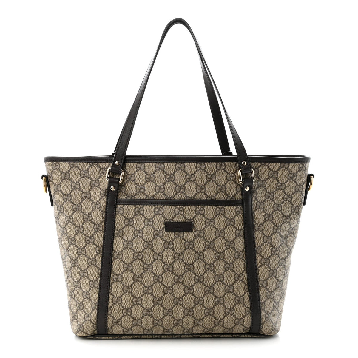 GG Supreme Monogram Medium Joy Tote Dark Brown