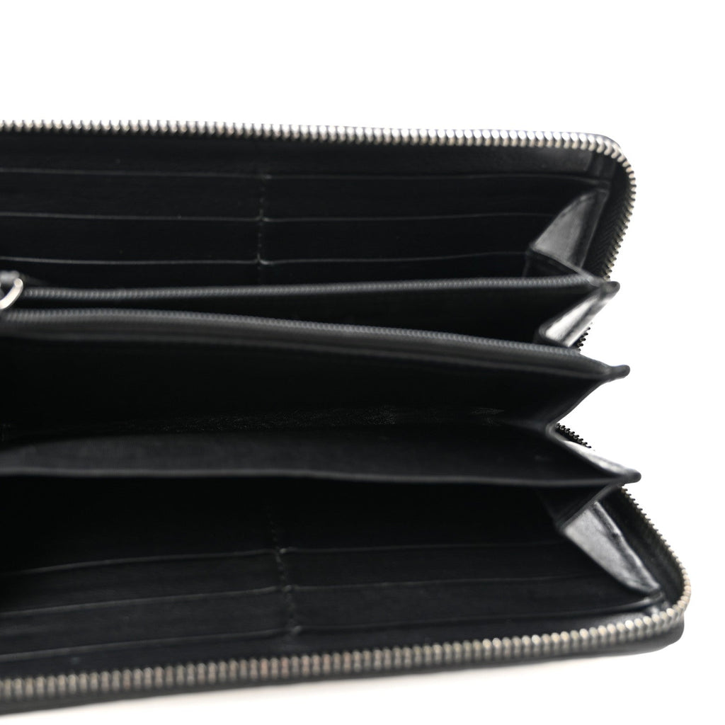 Guccissima Signature Microguccissima Bree Zip Around Wallet Black