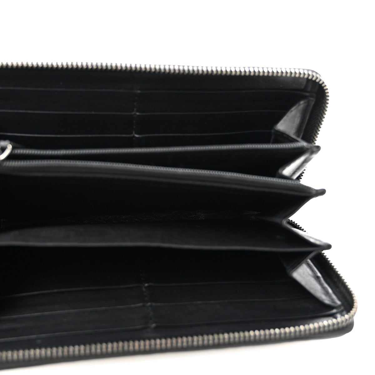 Guccissima Signature Microguccissima Bree Zip Around Wallet Black