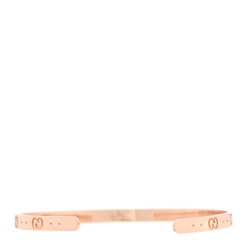 18K Rose Gold Icon Cuff Bracelet