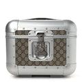 GG Supreme Monogram Aluminum Porter Beauty Case Silver