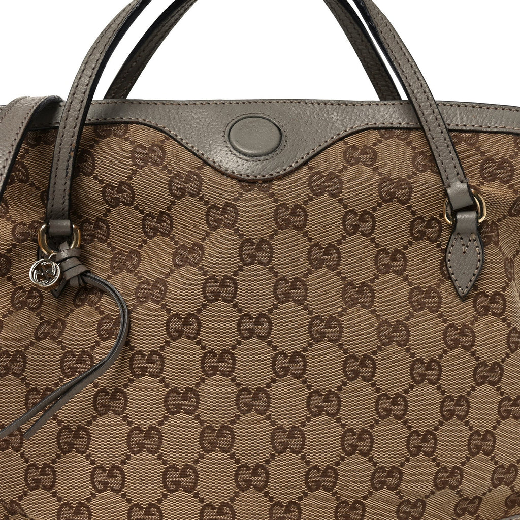 Monogram Medium Bree Foldover Tote Beige