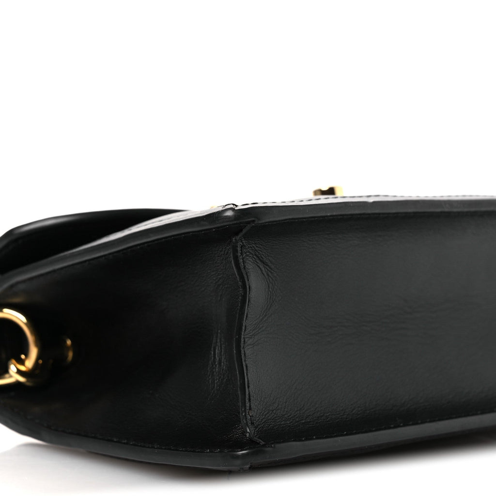 Calfskin GG Matelasse Mini Top Handle Shoulder Bag Black