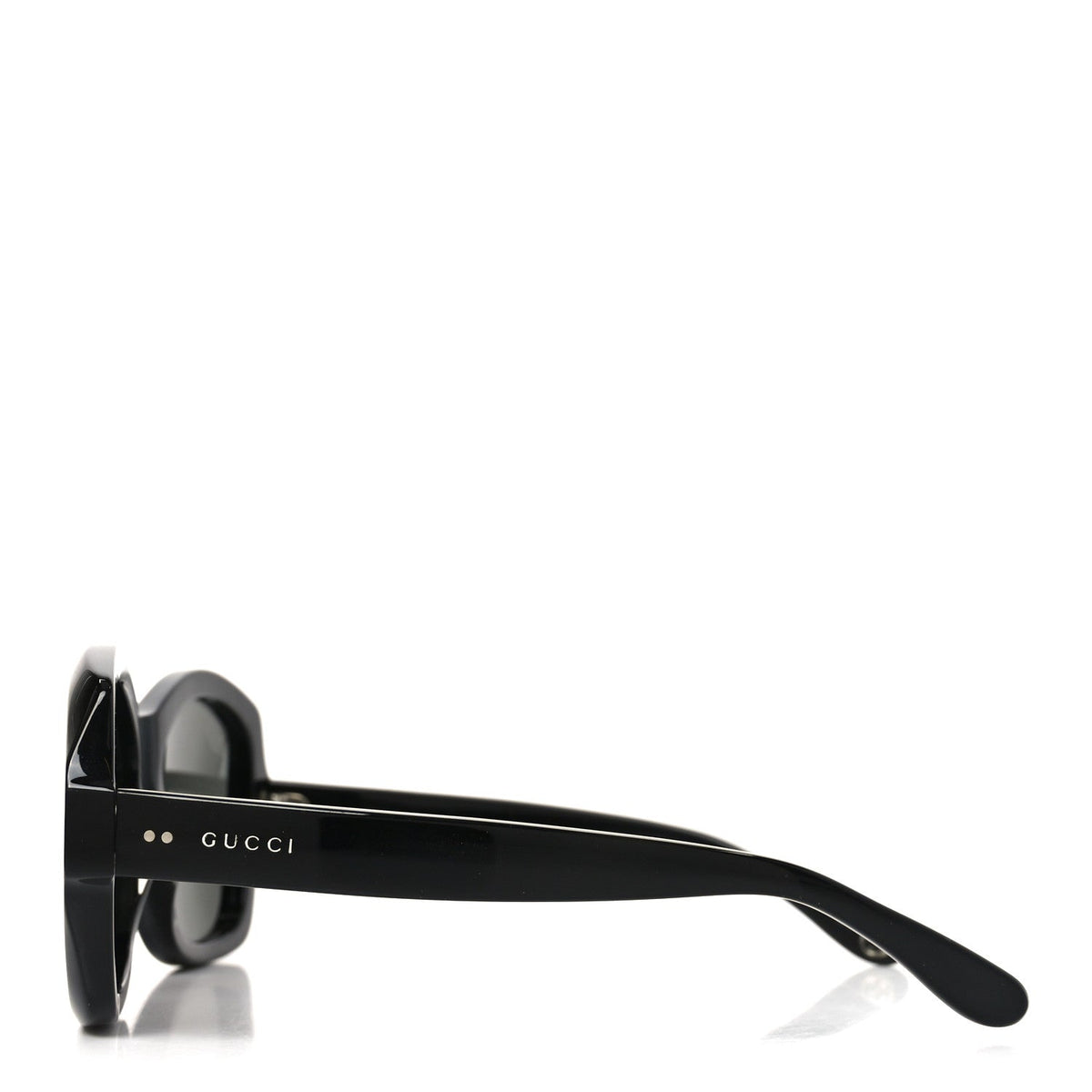 Acetate Rectangle Frame Sunglasses GG0624S Black