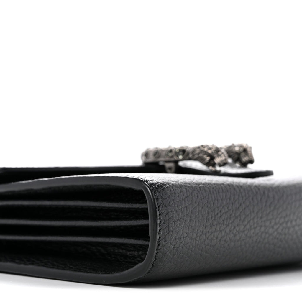 Calfskin Mini Dionysus Chain Wallet Black