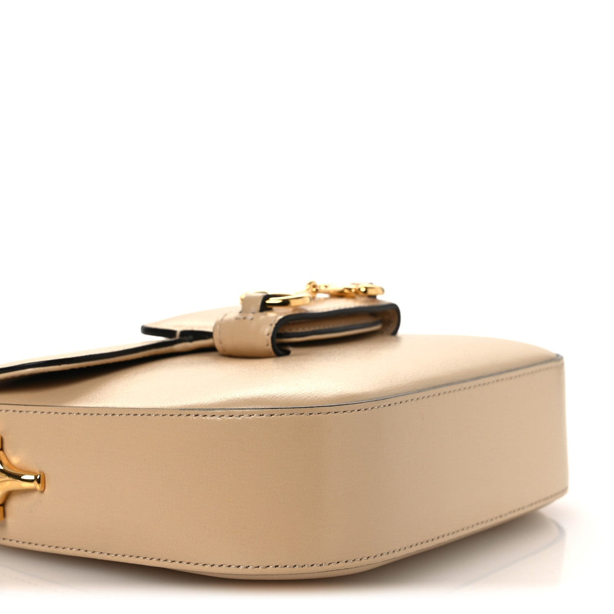 Azalea Calfskin Web Mini Horsebit 1955 Shoulder Bag Bubble Tea
