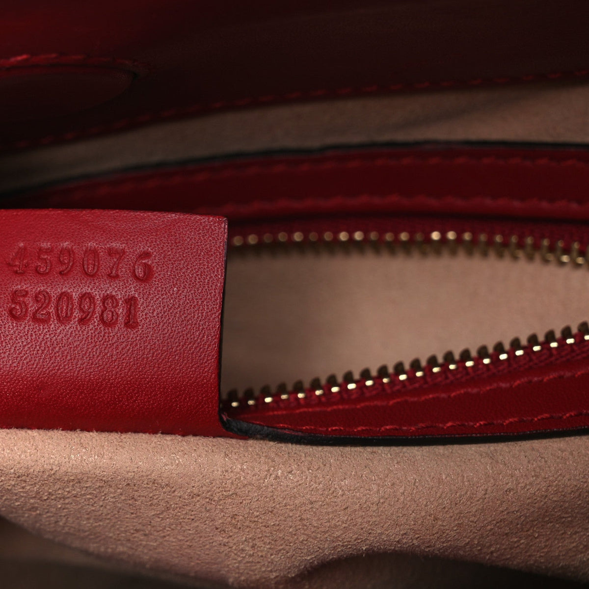 Nappa Bamboo Web Small Nymphaea Top Handle Bag Hibiscus Red