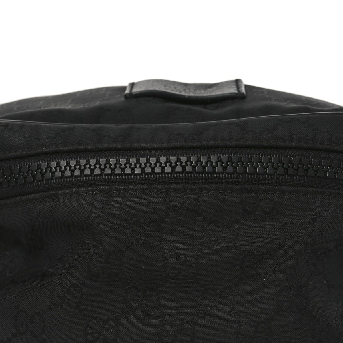 Nylon Monogram Fanny Pack Belt Bag Black