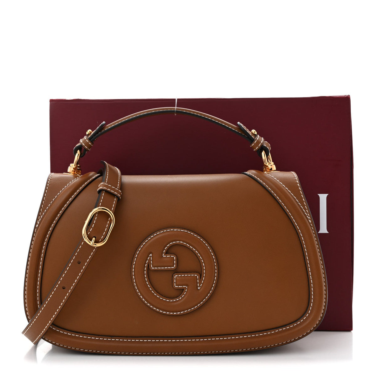 Calfskin Large Blondie Top Handle Flap Bag Sundial
