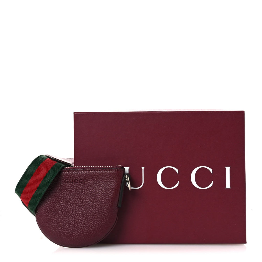 Pebbled Calfskin Mini B Shoulder Bag Red