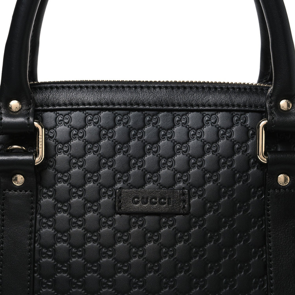 Microguccissima Medium Dome Bag Black