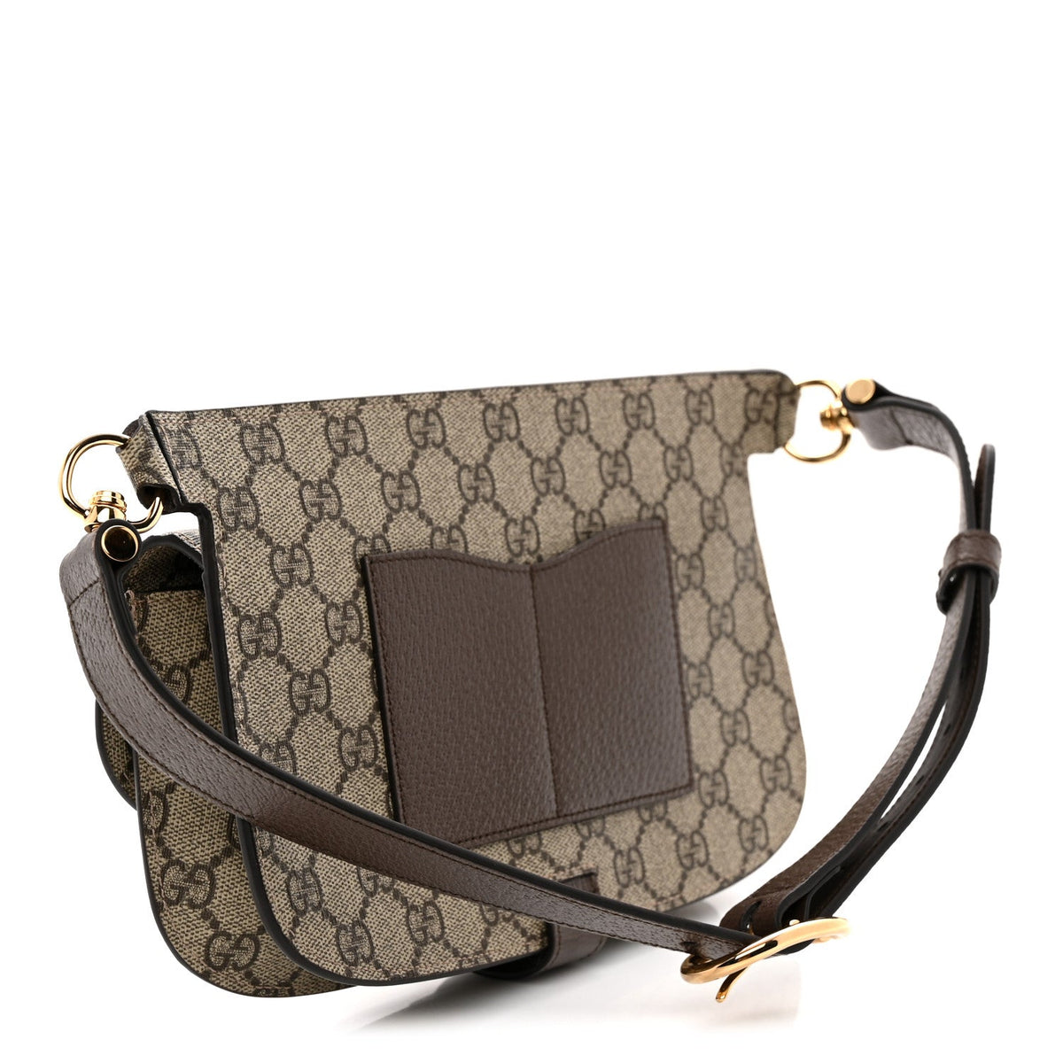 GG Supreme Monogram Textured Dollar Calfskin Blondie Belt Bag  Beige Ebony New Acero