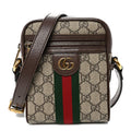 GG Supreme Monogram Web Mini Ophidia Messenger Brown Brown