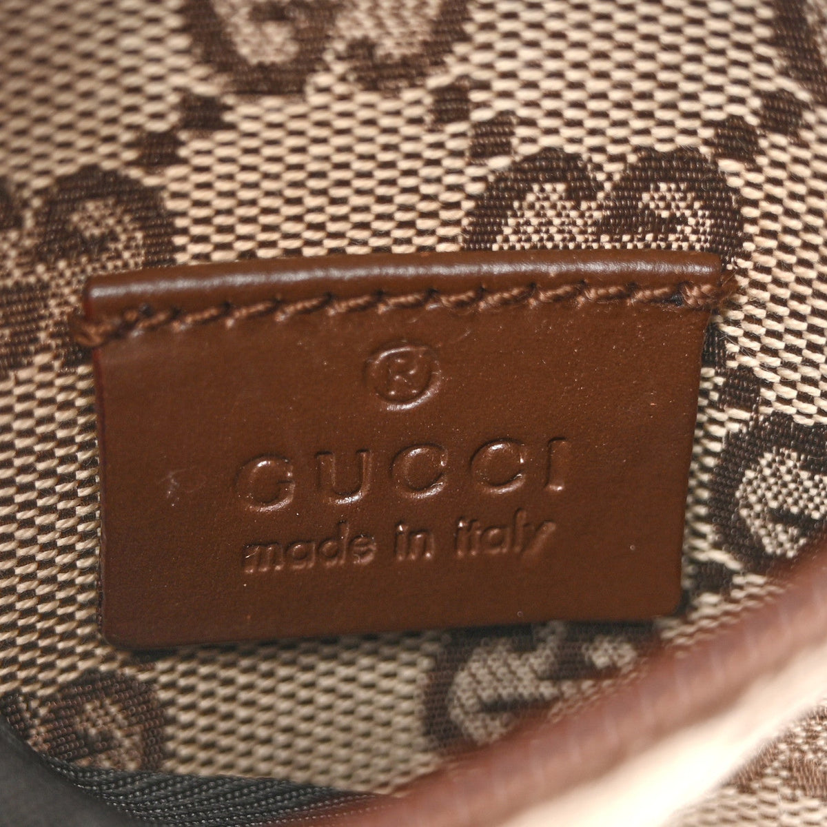 GG Monogram Web Double Pocket Belt Bag Ebony