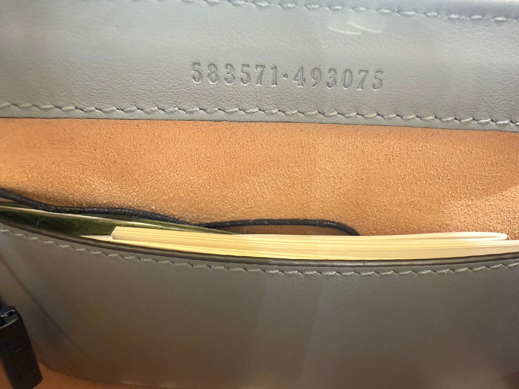 GG Marmont Top Handle Flap Bag Mixed Matelasse Leather Mini