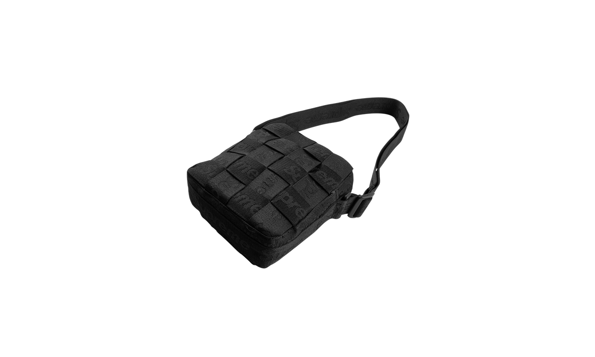 Woven Shoulder Bag "SS23 - Black" SU554