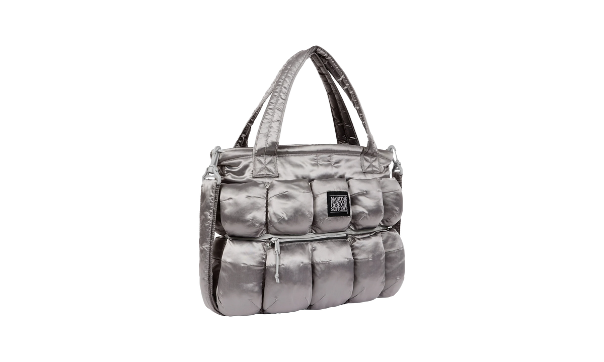 Marithé + François Girbaud Pokachu Puffer Tote Bag "Silver" SU25447