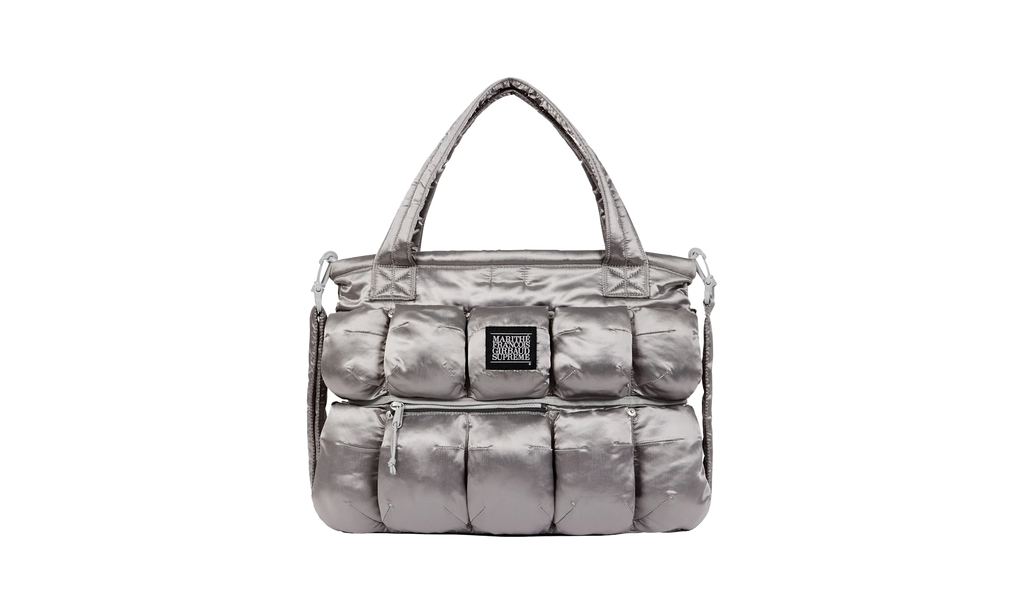 Marithé + François Girbaud Pokachu Puffer Tote Bag "Silver" SU25447