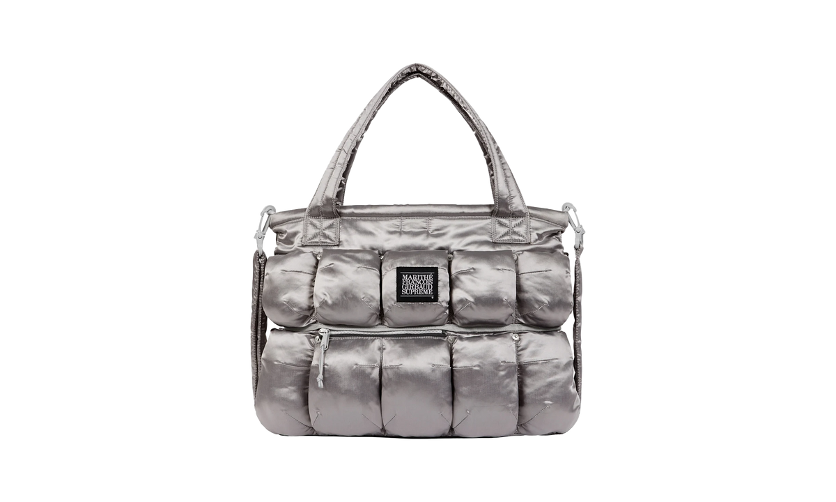 Marithé + François Girbaud Pokachu Puffer Tote Bag "Silver" SU25447