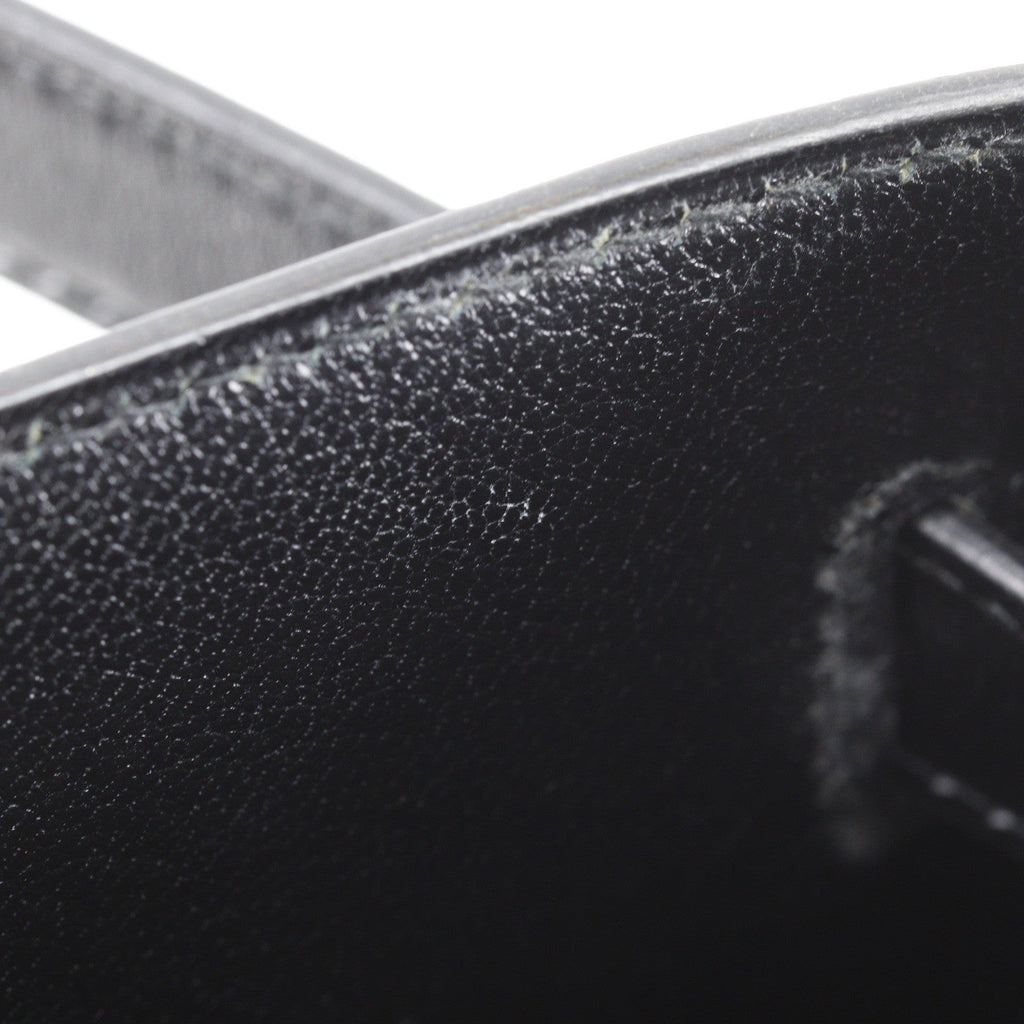Kelly Handbag Black Box Calf with Gold Hardware 32