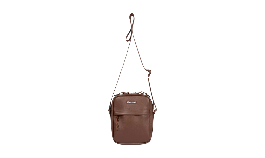 Leather Shoulder Bag "FW24 - Brown" SU26082