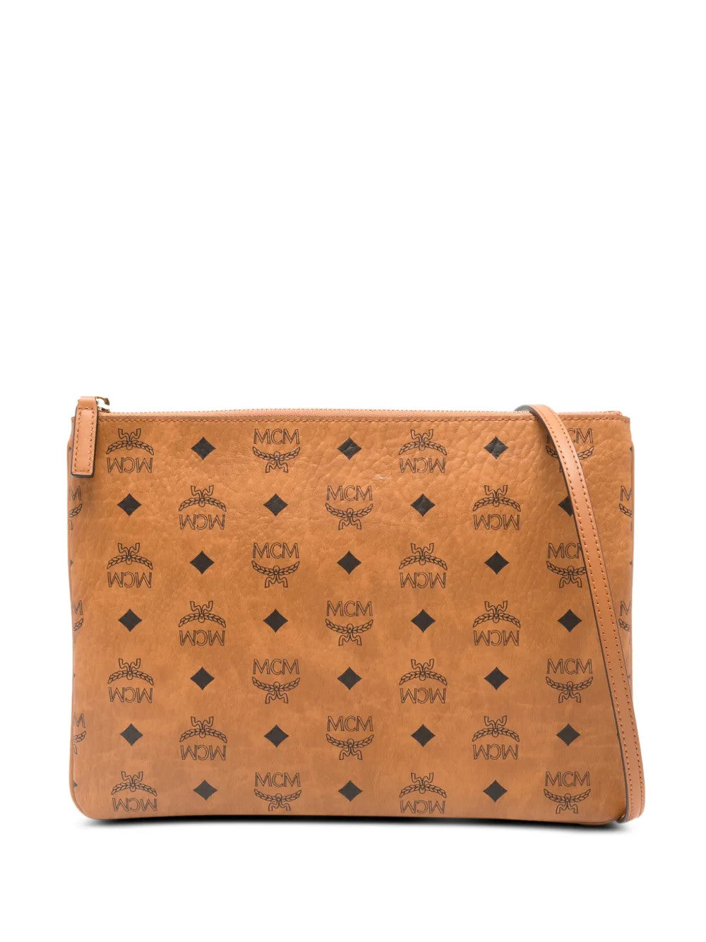 MCM - Unisex Aren Visetos Flat Pouch Bags