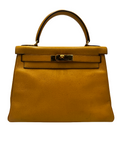 Kelly Handbag Brown Courchevel with Gold Hardware 28