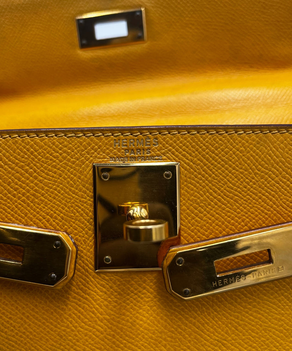 Kelly Handbag Brown Courchevel with Gold Hardware 28