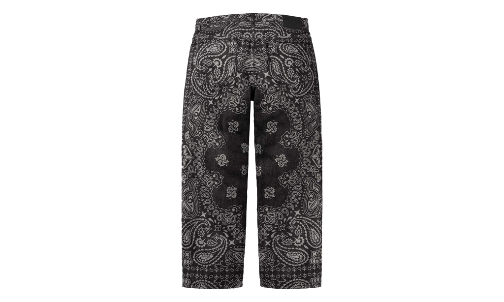 Bandana Jacquard Baggy Jean "SS22 - Black" SU25289
