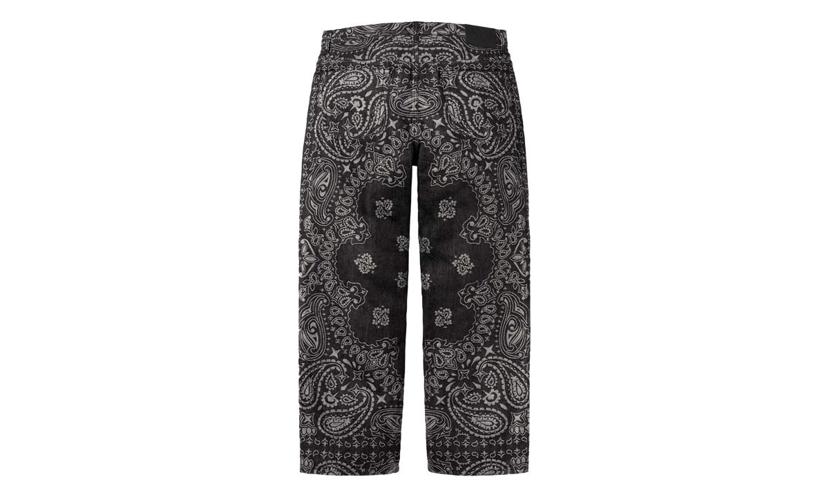 Bandana Jacquard Baggy Jean "SS22 - Black" SU25289